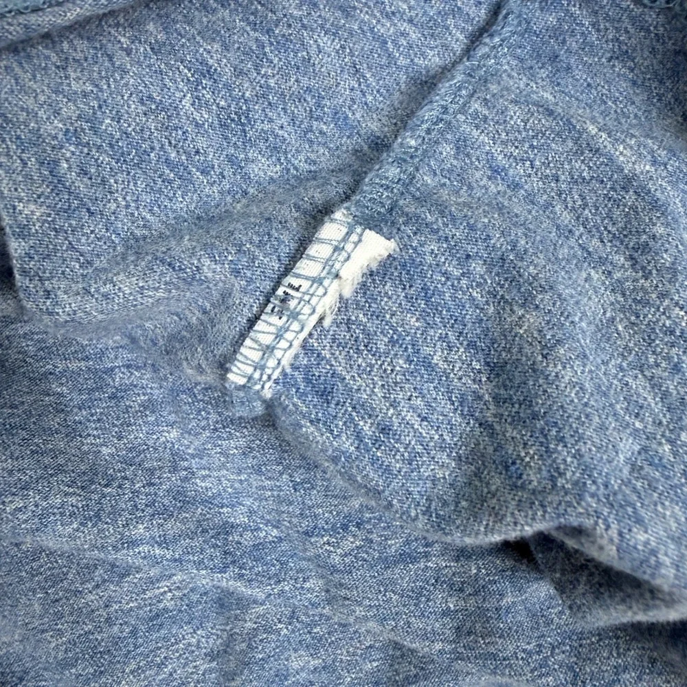 Polo Ralph Lauren Long Sleeve T-Shirt XL Blue Heathered Pony Logo Relaxed Fit